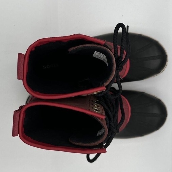 Sorel Waterproof Duck Boots Burgundy Black Lace Up Winter Snow 11 Gorpcore 13-01 - Picture 9 of 13